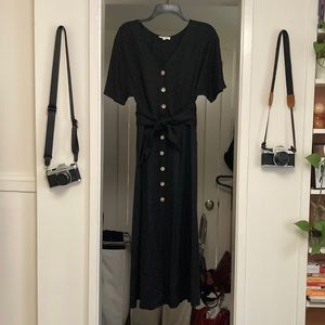 VETTA Capsule Two Piece Midi Dress Black